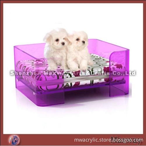 Perspex Organic Glass Pet Bed House
